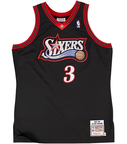 Amazon.com : Mitchell and Ness Erving Sixers Red Swingman Jersey